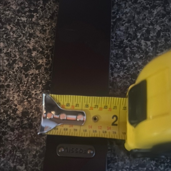 Fossil womens Brown Leather Belt with Silver Buckle - Picture 12 of 12